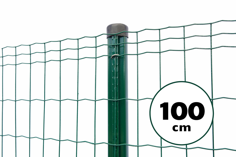 Zvárané pletivo PVC, 100cm(101,6x50,8/2,1) - 25m zelené