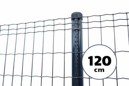 Zvárané pletivo PVC, 120cm(101,6x50,8/2,5) - 25m antracit